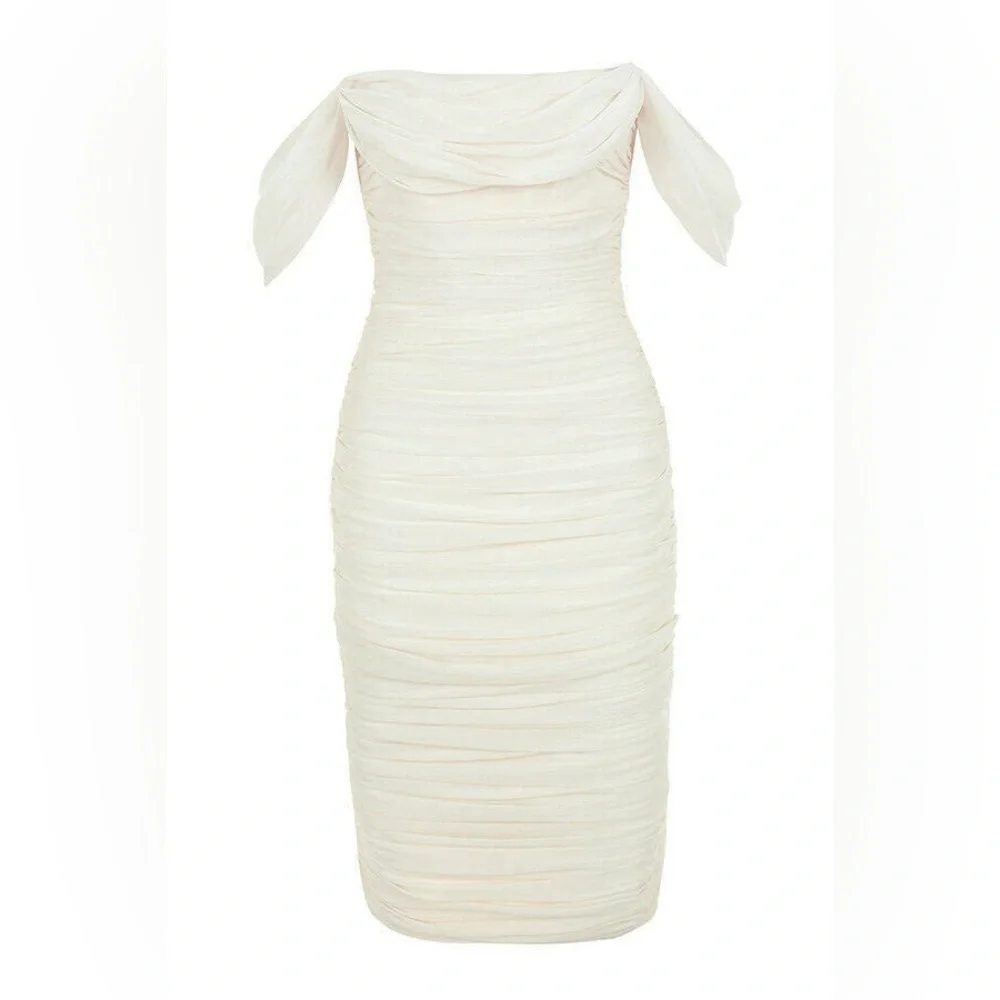 House of CB London Ivory Carlotta Dress - Picture 6 of 11